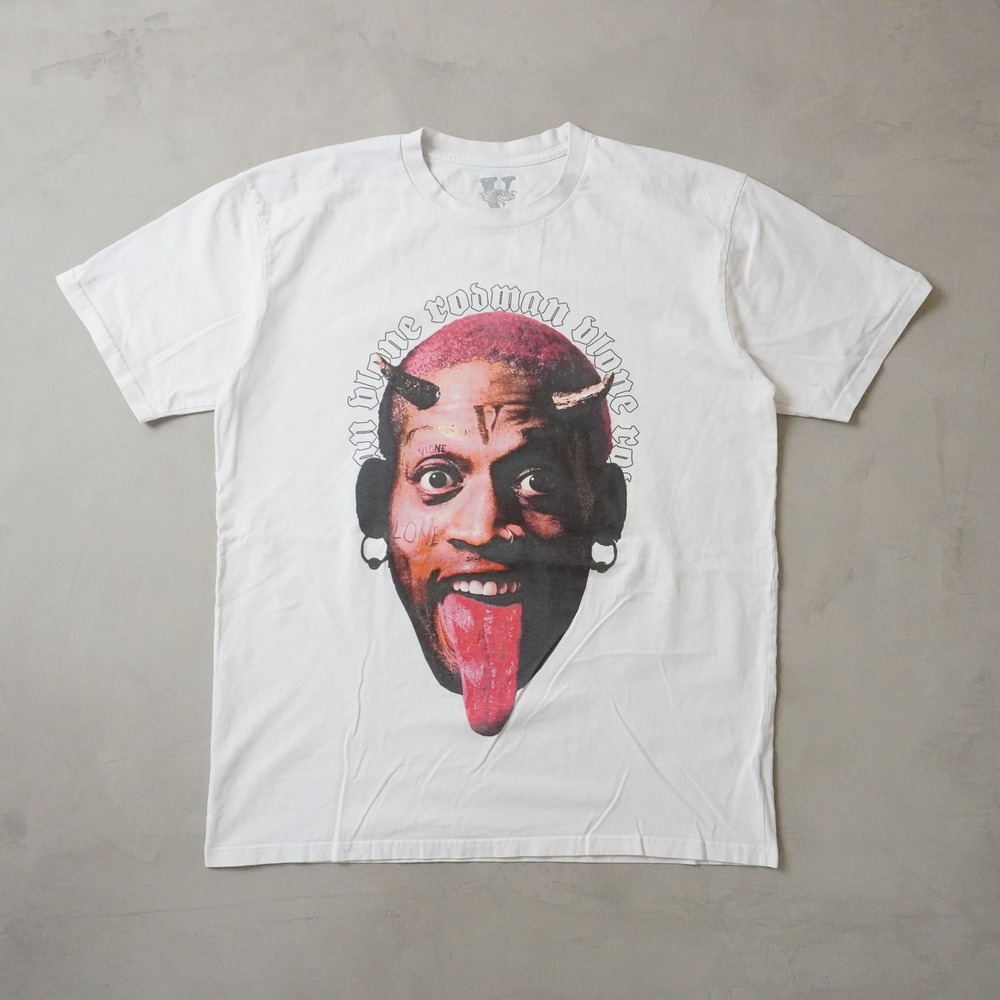 Vlone Dennis Rodman Vlone T-Shirt XL Mens White Graphic Streetwear Made in USA